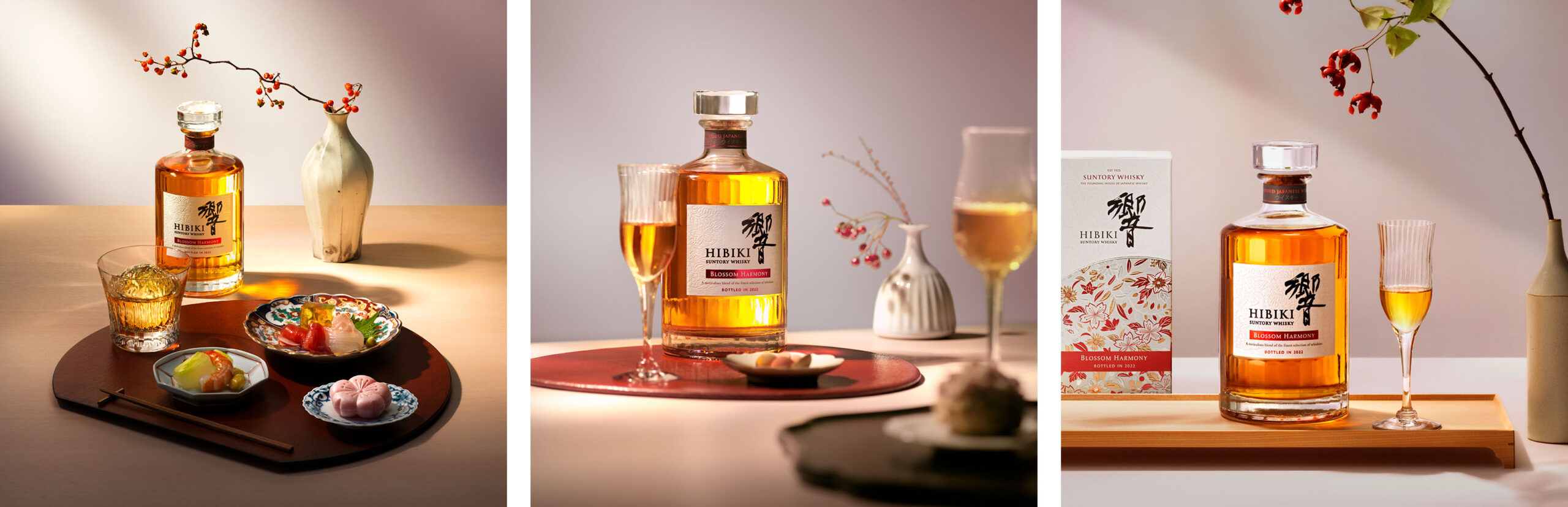 Suntory Whisky official Instagram 知多 白州 響 | Works | こびとの